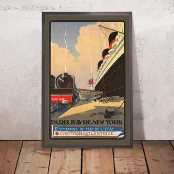 A framed image of 