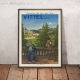 Cartel de viaje de Vittel Water: Chemins de Fer de l’Est de Clément-Henri Quinton 