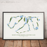 Burnt Store Marina Country Club: Modern Golf Course Map