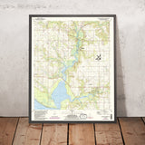 Map of Magnolia Springs, Alabama by USGS, 1980 – Weeks Bay & Bon Secour Bay
