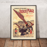 Berck-Plage Travel Poster: Chemin de fer du Nord by Louis Tauzin, 1905