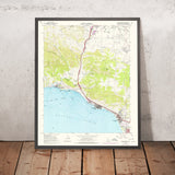 Old Map of Pismo Beach, California by USGS, 1965 – San Luis Obispo Bay & Highway 1