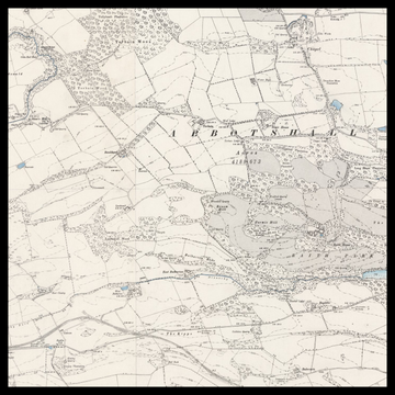 Una vecchia mappa Ordnance Survey di Glenrothes