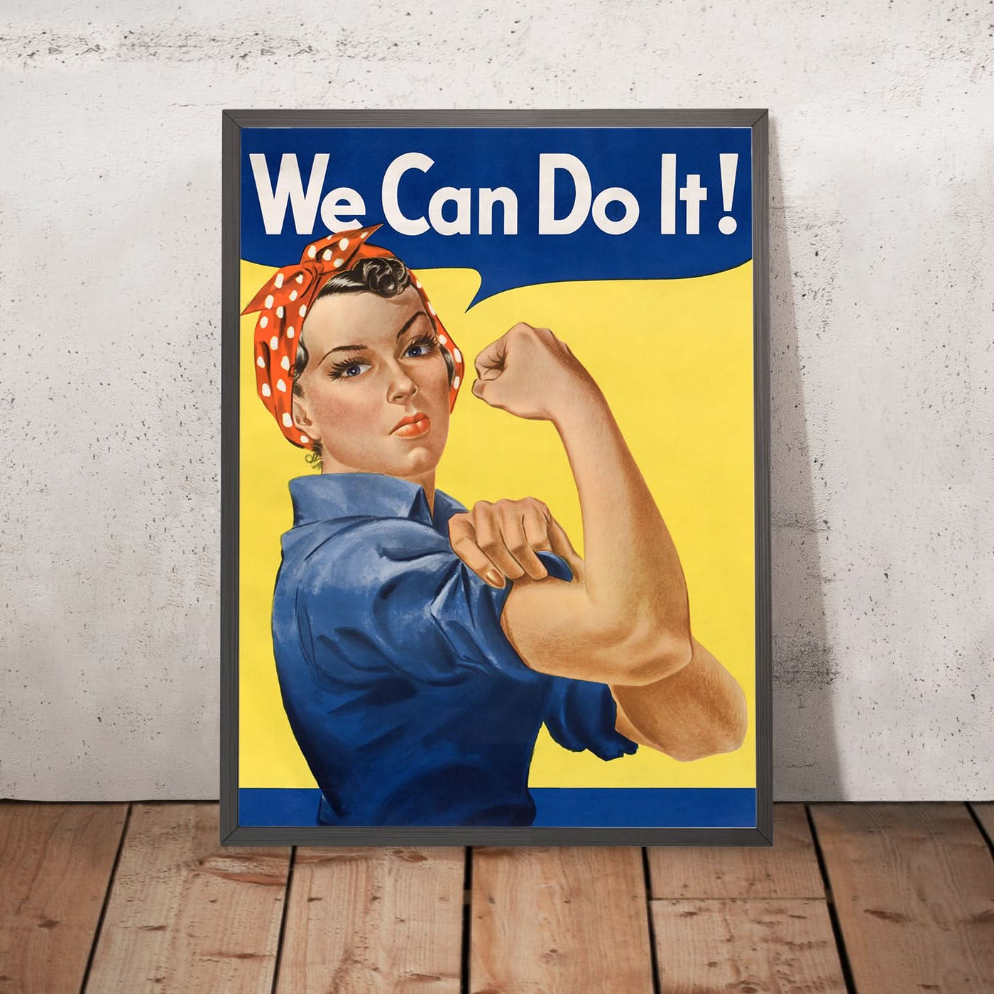 Wir schaffen das von J. Howard Miller, 1943: Rosie die Riveter 