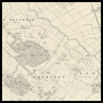 Una vecchia mappa Ordnance Survey di Bootle