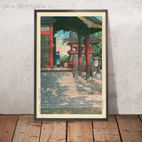 Meguro Fudo Tempel von Hasui Kawase, 1935 