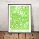 Old Map of Ponca, Arkansas by USGS, 1967 – Buffalo River & Ozark National Forest