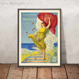 Cartel de viaje de Mónaco: Exposition de Monaco de Leonetto Cappiello, 1920 