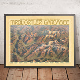 Tyrol Travel Poster: Ortler and Lake Garda by Austrian Southern Railway & Austrian State Railways, 1908