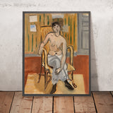Nu assis dans une chambre bronzée (Sitzender Akt in einem gebräunten Raum) von Henri Matisse, 1918 