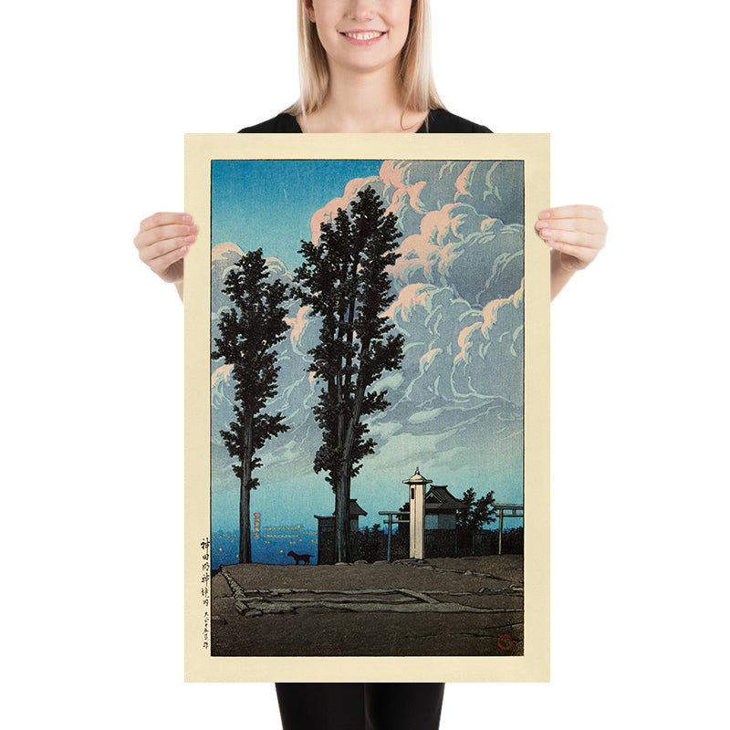 Kanda Myojin Shrine by Hasui Kawase 1935