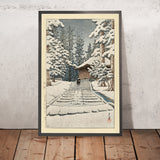 Salón Konjiki en Hiraizumi por Hasui Kawase 1935 