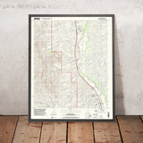 Map of Tubac, Arizona by USGS, 1996 – Santa Cruz River, Tumacácori NHP & Rio Rico