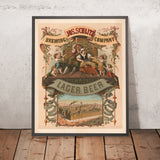 Jos. Schlitz Brewing Company Vintage Lager Beer Poster, 1878