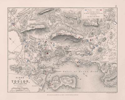 Sitio de Toulon, 19 de diciembre de 1793, por AK Johnston, 1793