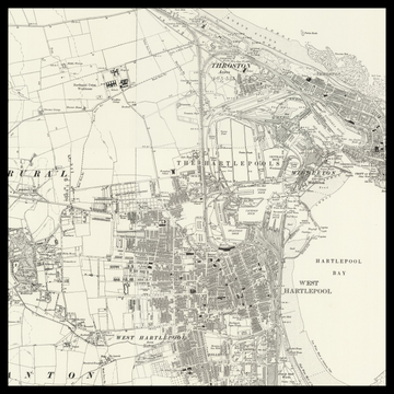 An old Ordnance Survey map of Hartlepool