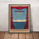 Póster de viaje de Noruega: Nordlandfahrten de Carl Langhein 