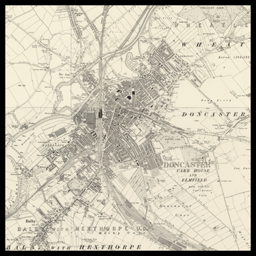An old Ordnance Survey map of Doncaster