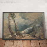 Mer de Glace, nella Valle di Chamonix, Svizzera di Turner, 1803 