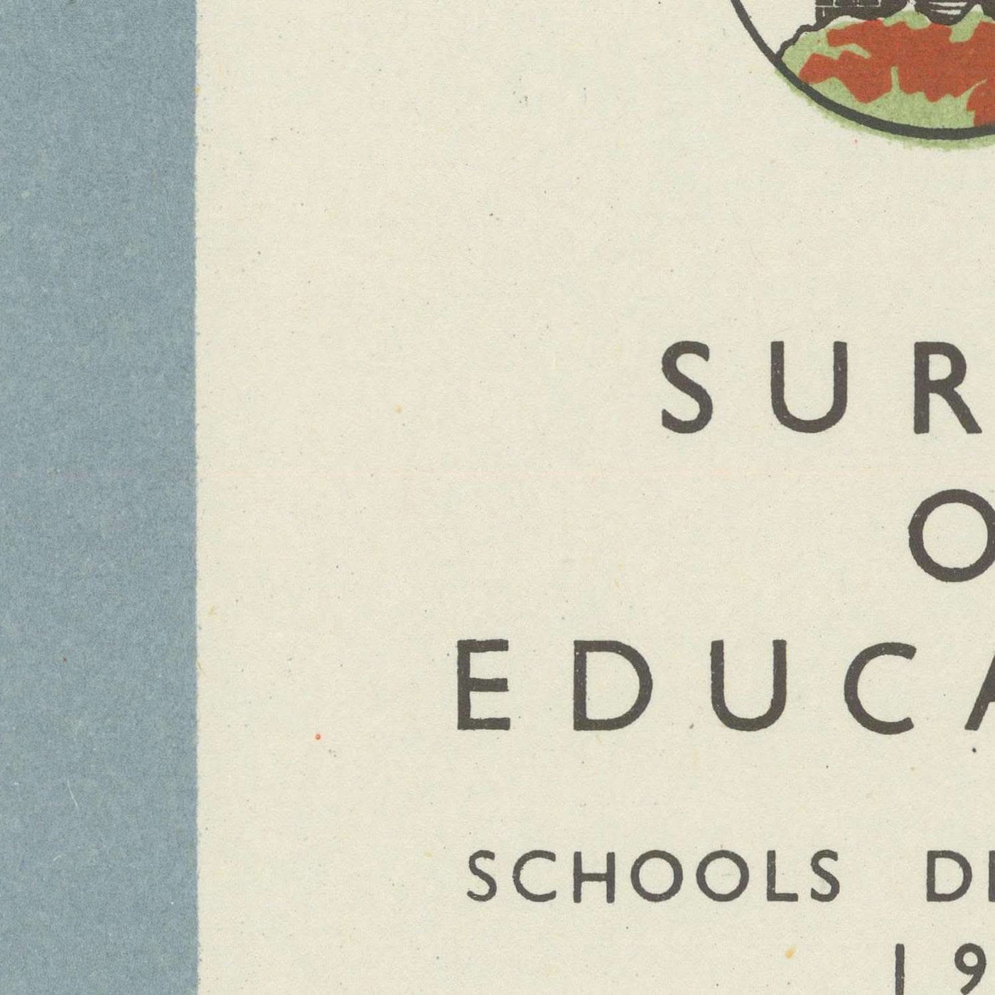 Old School Map of Edinburgh by Abercrombie, 1946: Authority & Non-Authority Education and Pupils