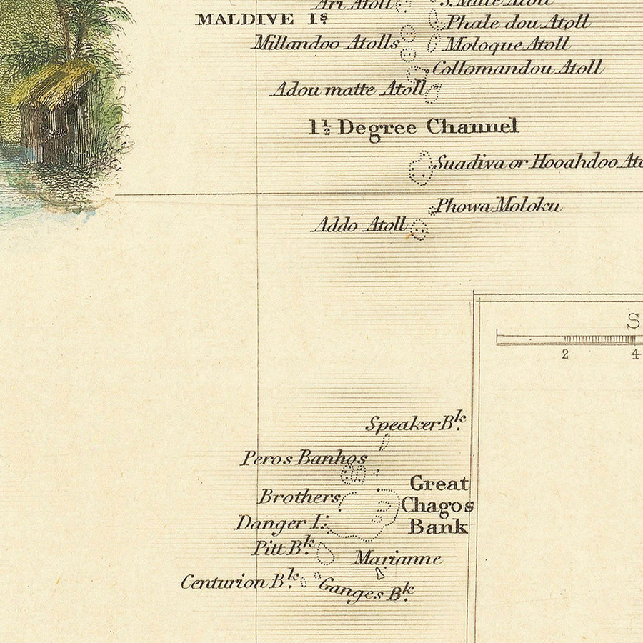 Mappa antica delle isole dell&