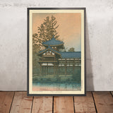 Temple Byodo-in à Uji-Renge près de Kyoto par Hasui Kawase, 1935 