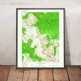 Old Map of Rocky Mountain National Park, Colorado by USGS, 1957 – Longs Peak, Estes Park & Bear Lake