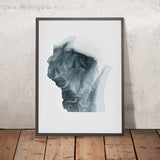 Topografische 3D-Reliefkarte von Wisconsin 