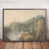 Tivoli avec le Temple de la Sybille et les Cascades par Turner, 1796 