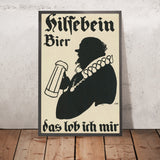 Hilsebein Vintage Beer Poster by Hollerbaum & Schmidt, 1900