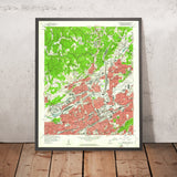 Old Map of Birmingham, Alabama by USGS, 1959 – Red Mountain, Mountain Brook & Ensley