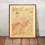 Old Map of Carlisle, Pennsylvania by USGS, 1904 – Mechanicsburg & Yellow Breeches Creek