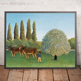 Le pré (Le pâturage) de Henri Rousseau, 1910
