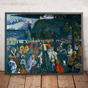 A framed image of 
