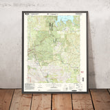 Map of Shaver Lake, California by USGS, 2004 – Sierra National Forest & Sierra Nevada