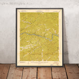 Old Map of Fontana Lake, North Carolina by USGS, 1941 – Nantahala National Forest & Little Tennessee River