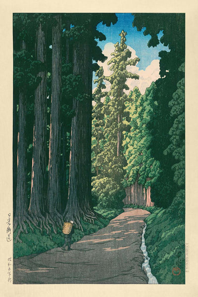 The Road to Nikko by Hasui Kawase, 1935