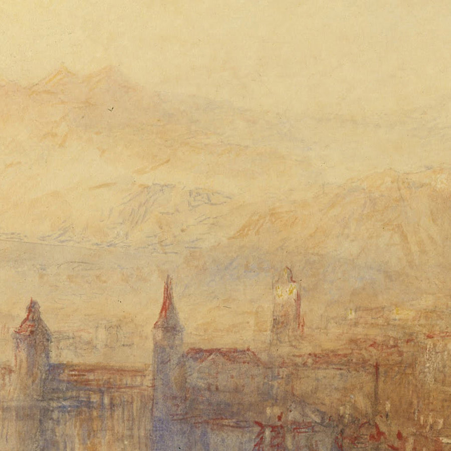 Lucerne from the Lake by Turner, 1802
