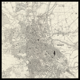 Personalised Old Map of Derby