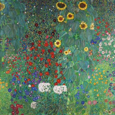 Farm Garden with Sunflowers by Gustav Klimt, 1907