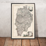Alte Karte von Istrien, Kroatien & Slowenien von Zatta, 1784: Rijeka, Pula, Poreč, Kvarner, habsburgisch-venezianische Grenze 