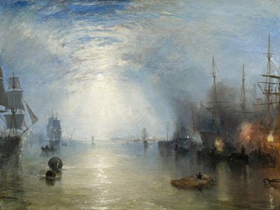 Keelmen Heaving in Coals by Moonlight by Turner, 1835