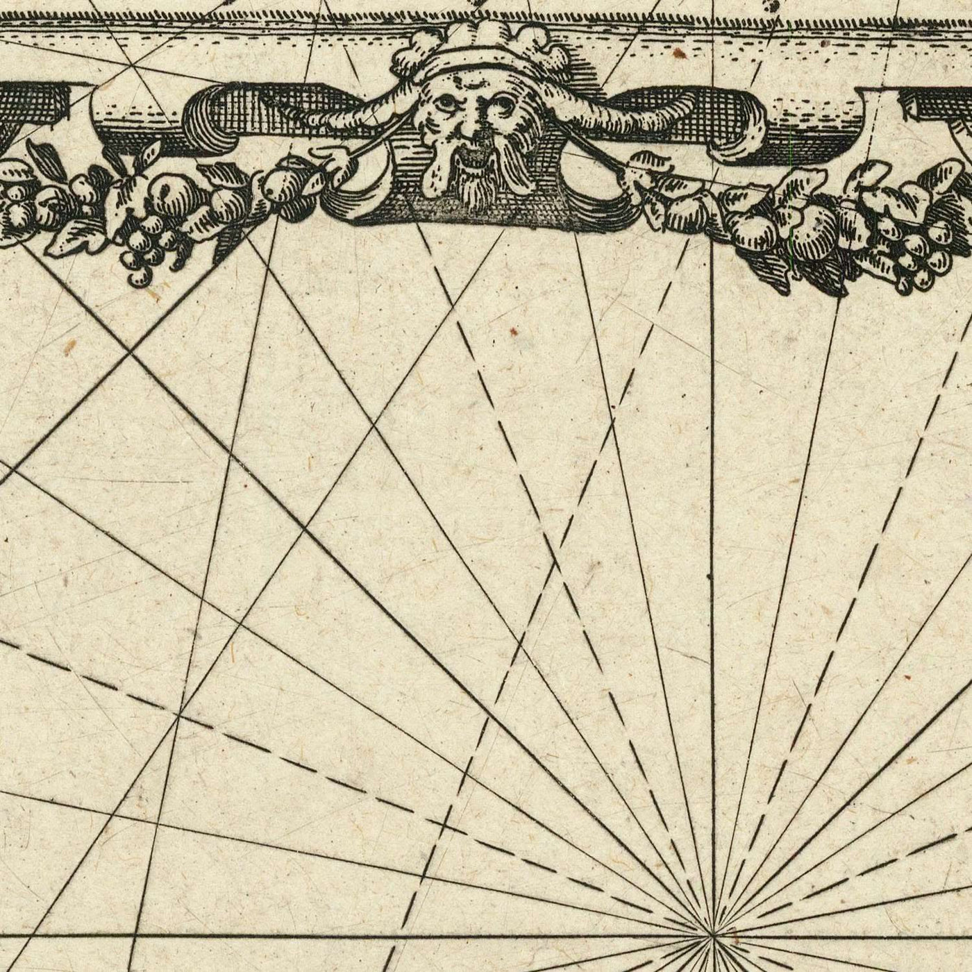 Carta náutica antigua de las Islas Canarias de Blaeu, 1608: Lanzarote, Tenerife, Gran Canaria