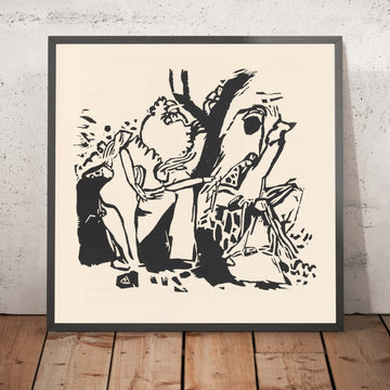 A framed image of 