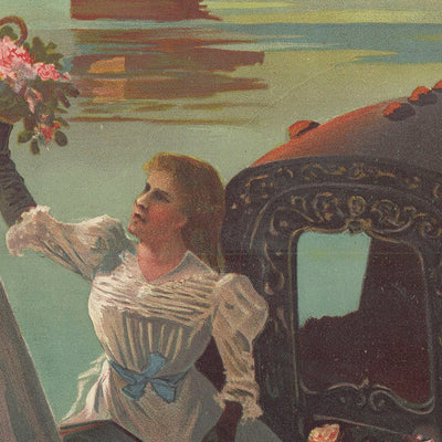 Venice Travel Poster: Paris to Venice by Frederic Hugo d’Alési, 1898