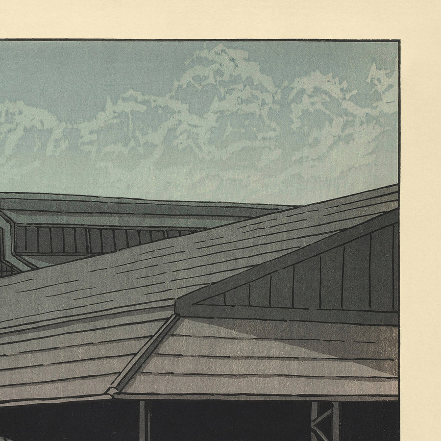 El Mercado Central, Tokio de Hasui Kawase, 1935 