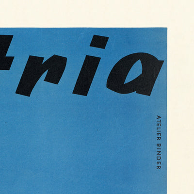 Austria Travel Poster: Jubilant Skiier by Joseph Binder