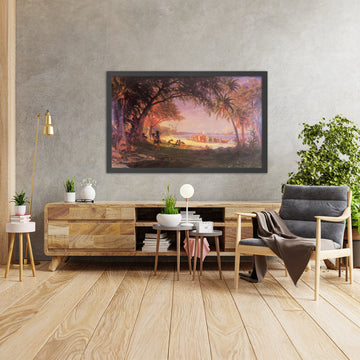 A framed image of 