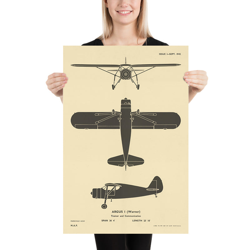 Fairchild Model 24W : tableau d&