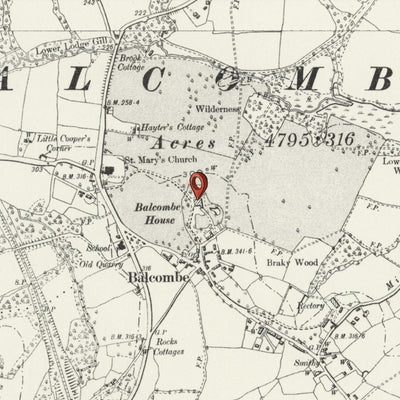 Personalised Old Map of Stevenage